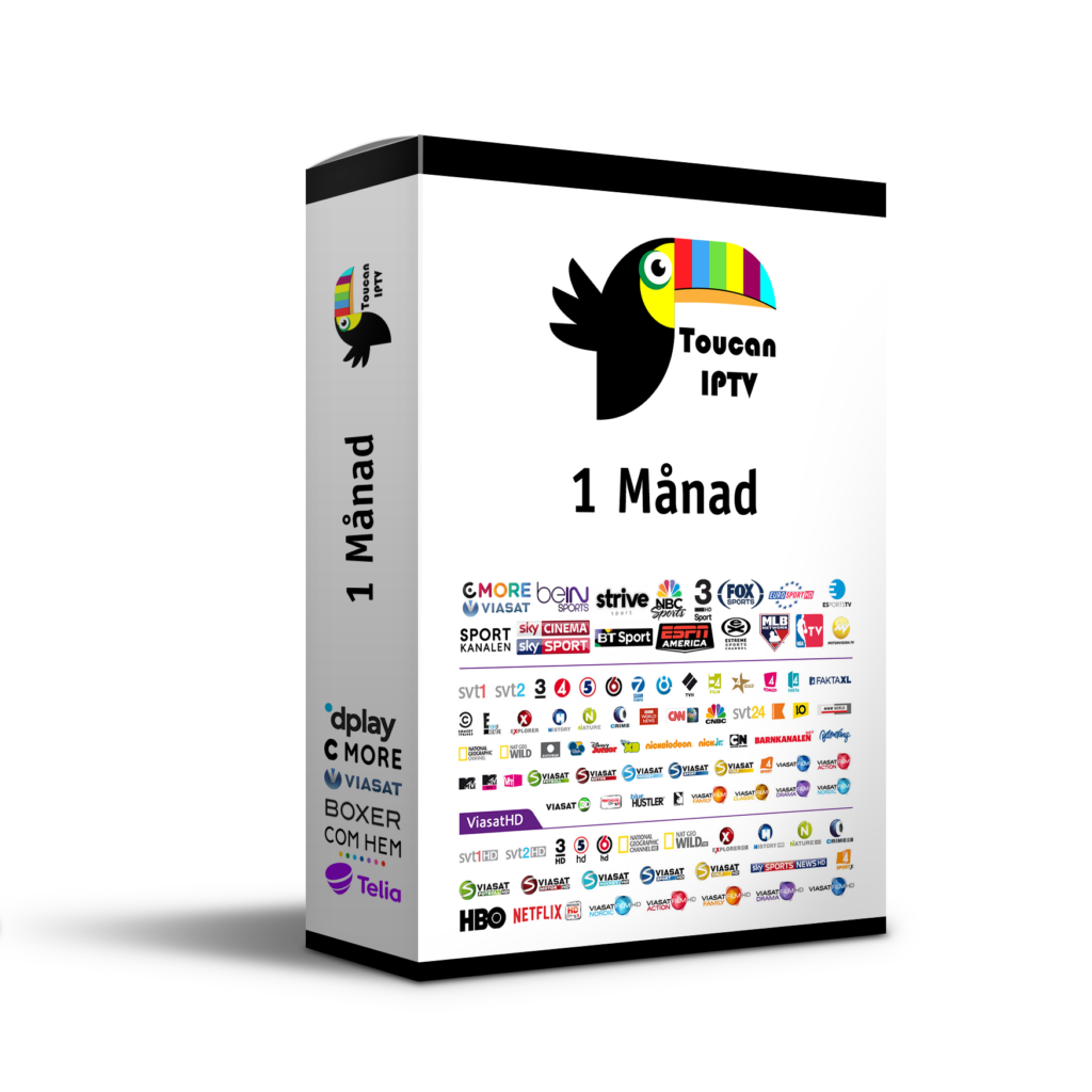 Toucan iptv 1-Månad